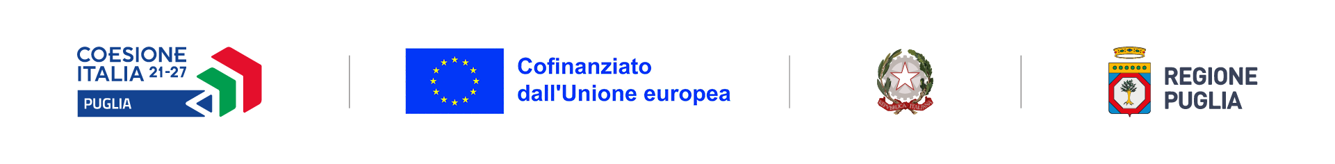 Blocco istituzionale loghi PR Puglia 2021-2027